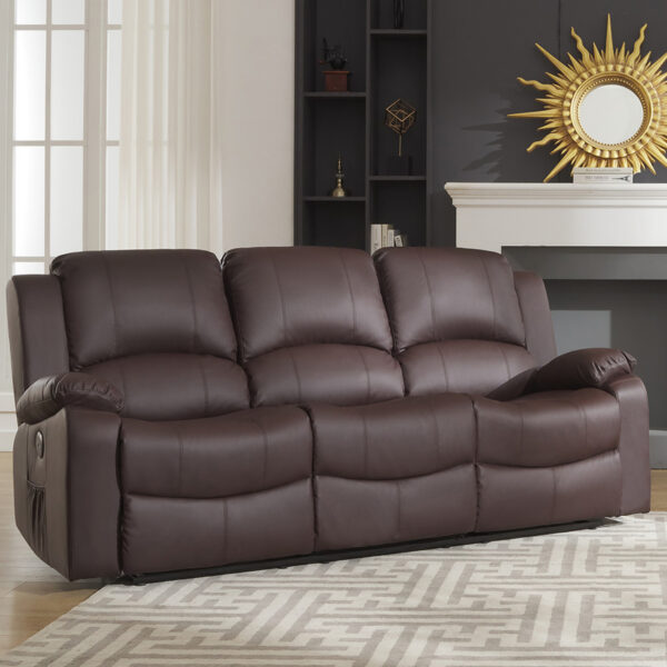 Three Seater Imported Recliner Sofa Set. - Image 3