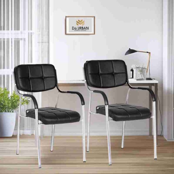 Stackable Leather Visitors Chair - Image 2