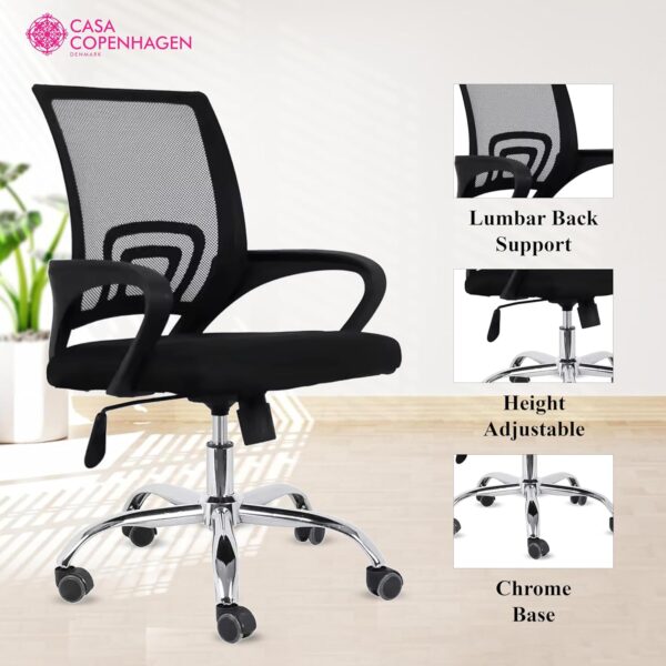 Mesh Office Chair With Knob. - Image 2