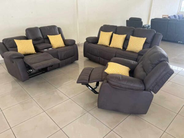 Fabric Six Seater Imported Recliner Sofa
