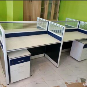 White Four-Way Working Station.