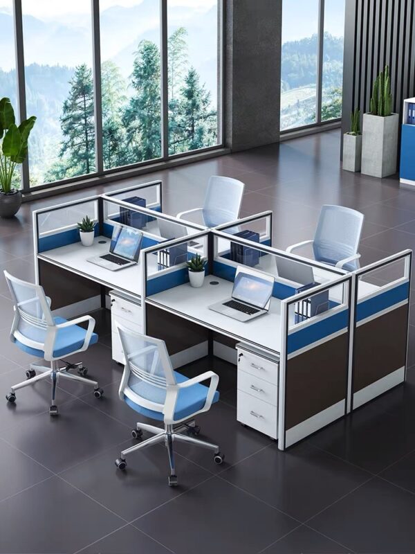 White Four-Way Working Station. - Image 2