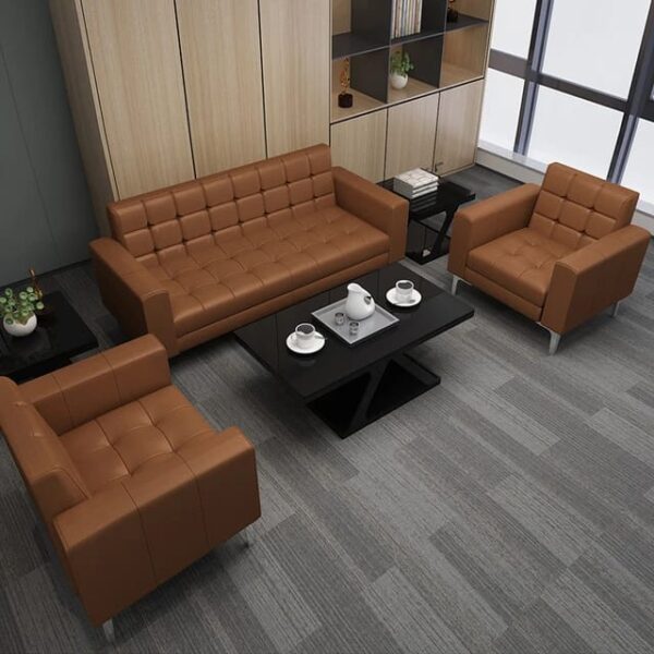 Executive Office Sofas "Brown" - Image 2