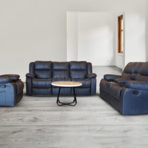 Grey Six-Seater Recliner Sofa