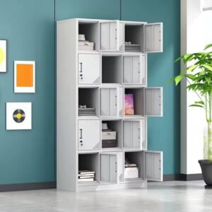 Fifteen STAFF/GYM Lockers Cabinet