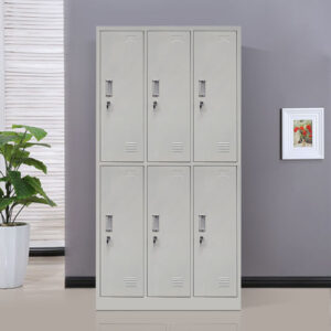 Six Lockers Cabinet "GYM/STAFF"