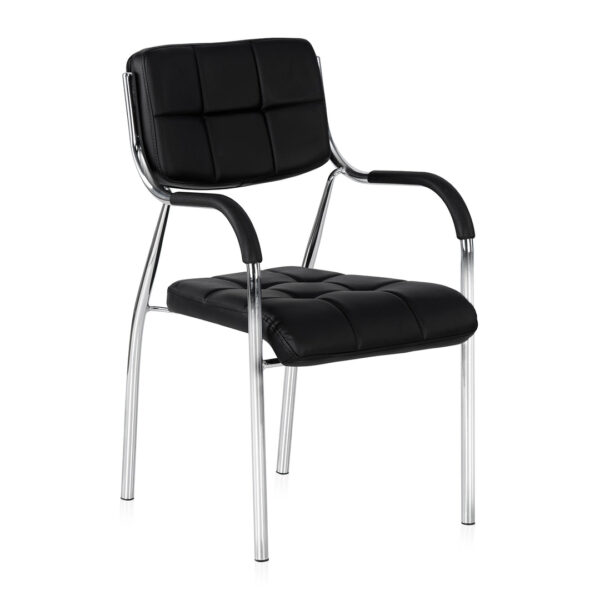 Stackable Leather Visitors Chair - Image 6