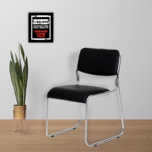 Stackable Chrome Visitors Chair