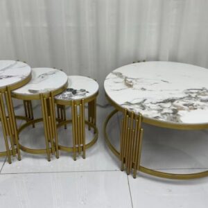 Imported coffee tables set "marble top"