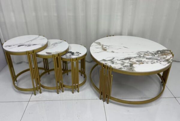 Imported coffee tables set "marble top"
