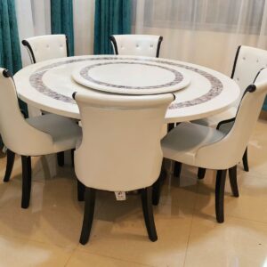 Six Seater Round Dining 'MARBLE'