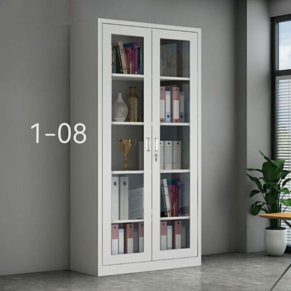 Heavy-Duty Steel Office Filing Cabinet – Glass Fronted - Image 4