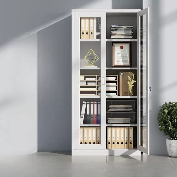 Heavy-Duty Steel Office Filing Cabinet – Glass Fronted - Image 3