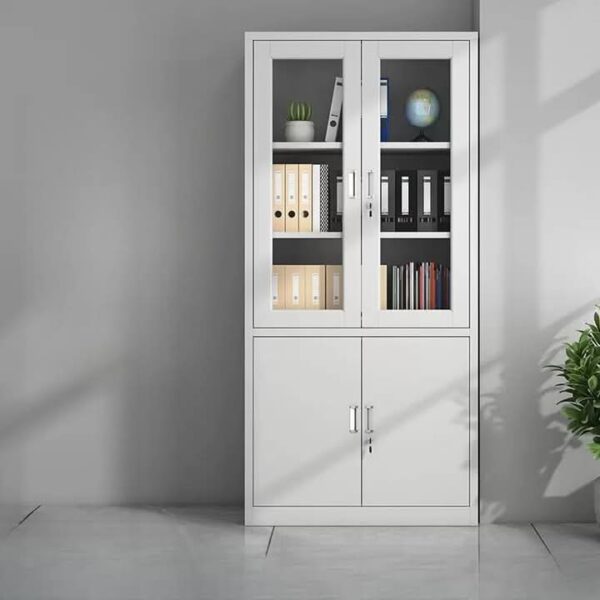 Heavy-Duty Steel Office Filing Cabinet – Glass Fronted - Image 2