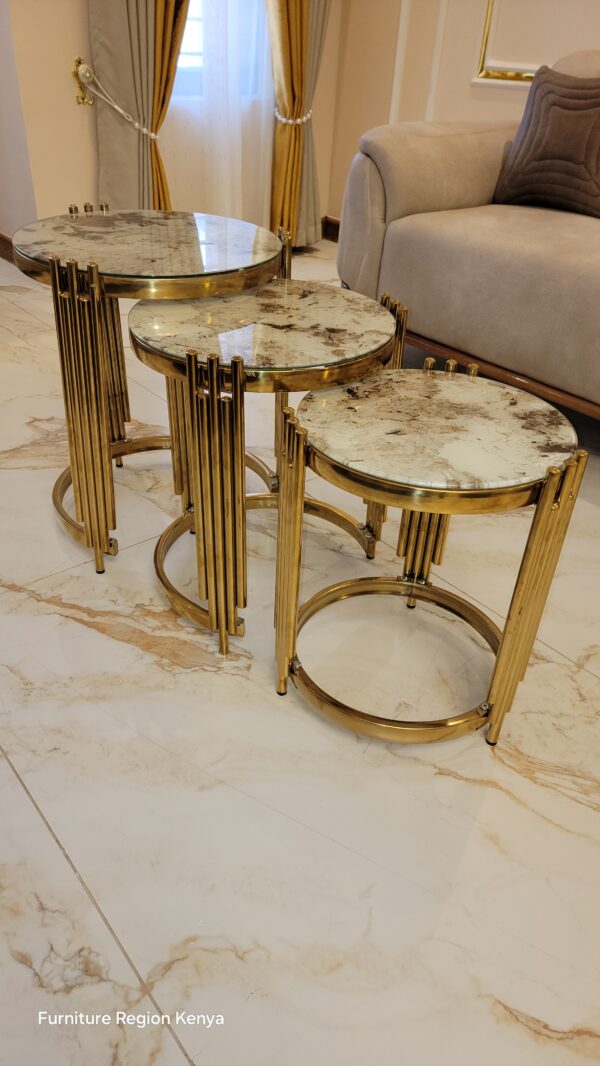 Imported 3-in-1 Nesting Coffee Tables - Image 2